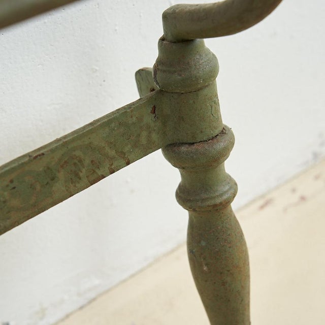 Metal Antique Wrought Iron Bed For Sale - Image 7 of 8