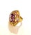 Gemstone Bochic “Orient” Vintage Sapphire & Amethyst Cocktail Ring 18K Gold & Silver For Sale - Image 7 of 13