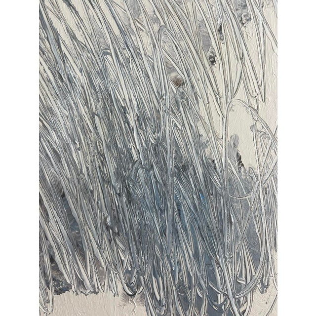 2020s “Salt” Contemporary Abstract Acrylic on Canvas Panel For Sale - Image 5 of 6