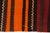 Mid 20th Century Bold Orange & Madder Red Flatweave Rug For Sale - Image 10 of 14