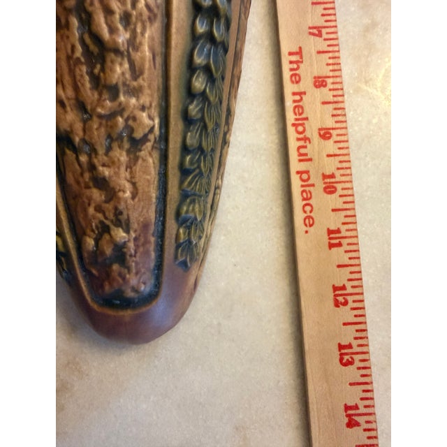 Brown Antique Roseville Florentine Large Wall Pocket - 12.5"h - ca.1924 For Sale - Image 8 of 8