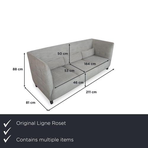 with this pair of three-seater sofas from Ligne Roset, you can create a cohesive seating arrangement. Both sofas have a...