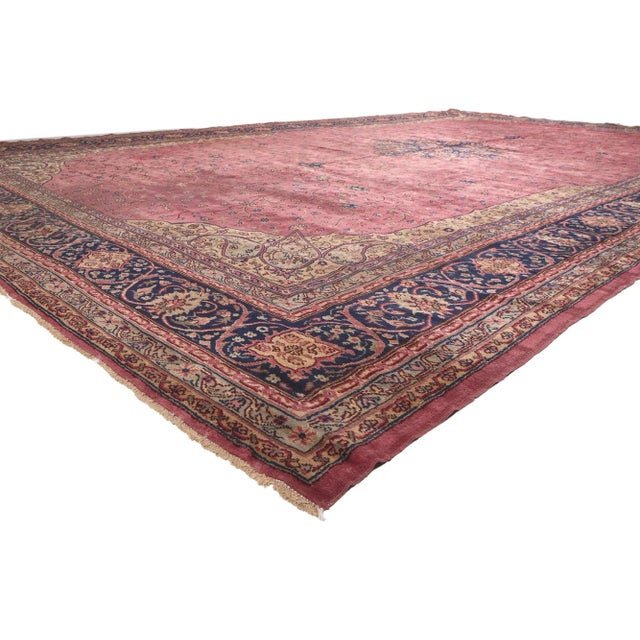 71257 Antique Pink Turkish Sivas Rug, 13’06 x 22’00. A Sivas rug is a type of Turkish rug originating from the city of...