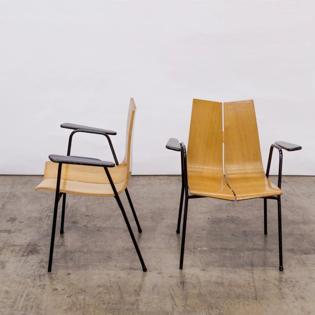 Hans Bellmann 1950s Hans Bellmann Ga Model Dining Armchairs- Set of 2 For Sale - Image 4 of 9