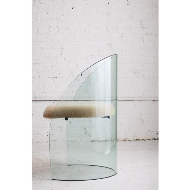 1980s Sculptural Glass Chair by Fiam Italia For Sale - Image 5 of 11