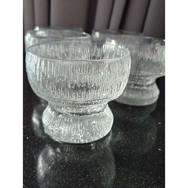 Mid-Century Modern Footed Dessert Bowls by Timo Sarpaneva for Iittala, 1960s, Set of 5 For Sale - Image 3 of 8