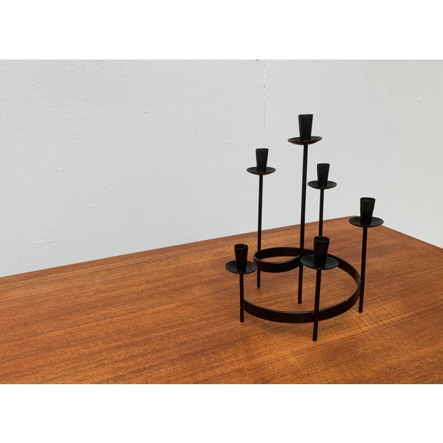 Mid-Century Scandinavian Brutalist Candleholder from Ystad For Sale - Image 11 of 17