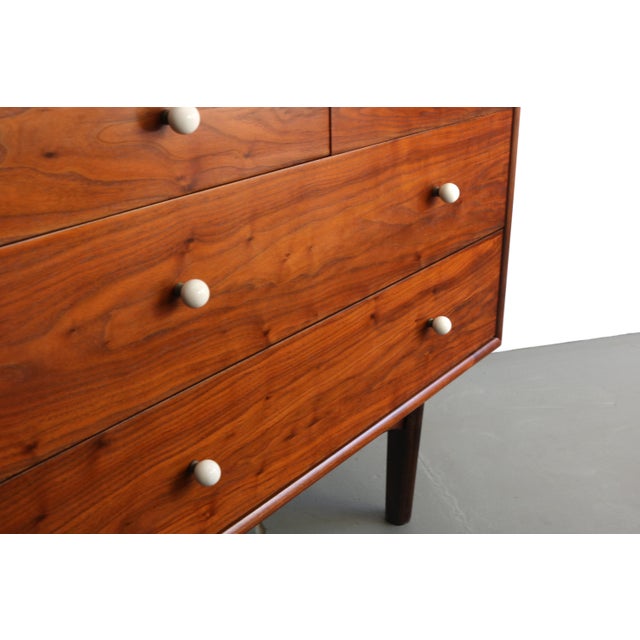 Mid-Century Modern Mid Century Modern Drexel Declaration Credenza Dresser By Kipp Stewart in Walnut For Sale - Image 3 of 8