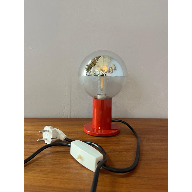 Red Big Globe Table Lamp by Motoko Ishii for Staff For Sale - Image 10 of 11
