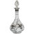 White Early 20th Century Clear Over Opal Cased Glass Bottle With Silver Overlay For Sale - Image 8 of 8