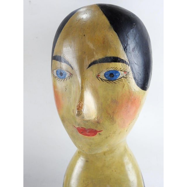 Antique French Milliner's Paper Mache Head Chairish