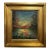 Sunset Over the Reflecting Pond — Impressionist Oil on Canvas, 1901 For Sale