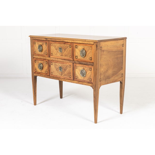 Antique French Walnut Commode, 1700s For Sale - Image 6 of 6