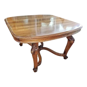 1920s French Louis XV Style Walnut Dining Table