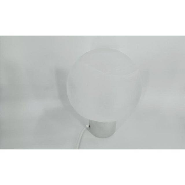 Pair of vintage murano glass 'mushroom' table lamps by Peiland Putzler. This pair makes a great pair of bedside table...