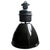 1950s Mid-Century Industrial Black Enamel Factory Pendant Lamp For Sale - Image 5 of 5