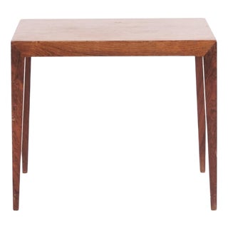 Model 41B Side Table in Rosewood by Severin Hansen for Haslev Furniture, 1960s For Sale