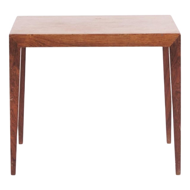 Model 41B Side Table in Rosewood by Severin Hansen for Haslev Furniture, 1960s For Sale