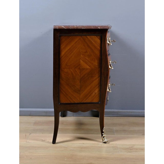 Small Marquetry Commode, 1850s For Sale - Image 17 of 18