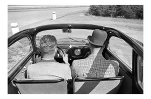 Front Seats and Dashboard of the Volkswagen Beetle, Germany, 1938, Photograph