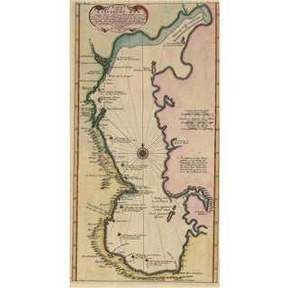 Uncommon and Map of the Caspian Sea by Order of the Czar, 1742 For Sale