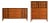 Vintage Mid Century Modern Kent Coffey Lowboy & Highboy Dresser Set. Sculpted Geometric Doors, Attributed For Sale