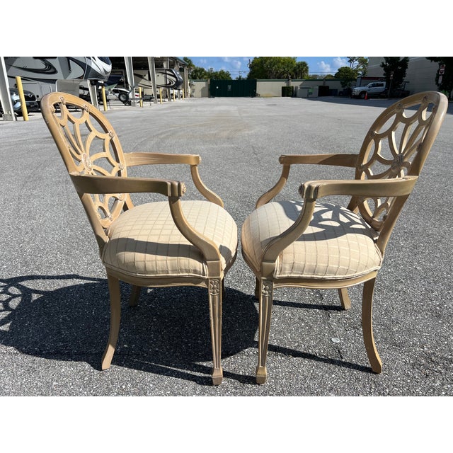 6 Web Back Spiderweb Dining Chairs Style of Francisco Molon For Sale - Image 4 of 11
