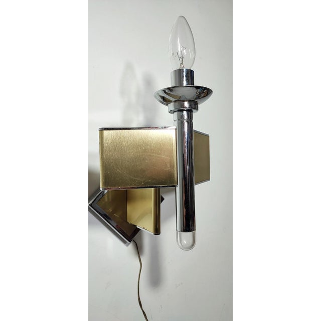 Metal Wall Lamp, Italy, 1970s For Sale - Image 10 of 10