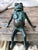 Vintage Bronze Seated Frog Garden Ornament For Sale - Image 18 of 18