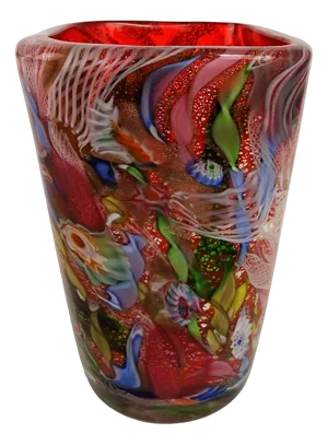 Murano Glass Vase by Dino Martens for Aureliano Toso, 1950s