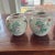 Pair of beautiful Famille Rose vases that are marked China and are in perfect condition. They have four different hand...