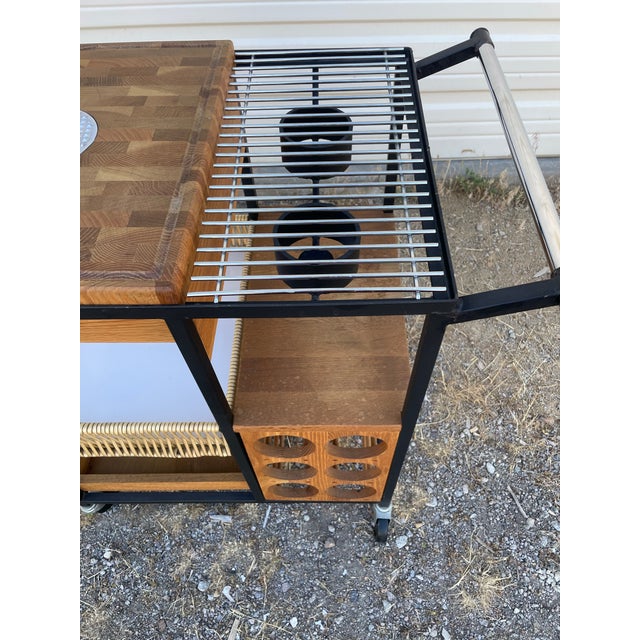 Brown 1960s Arthur Umanoff Bar Cart For Sale - Image 8 of 11