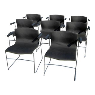 Vintage Set of Eight Handkerchief Armchairs by Vignelli for Knoll For Sale