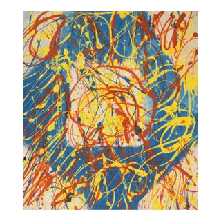 Into the Blue - 1983 Original Oil by Harald Dry Schmidt For Sale