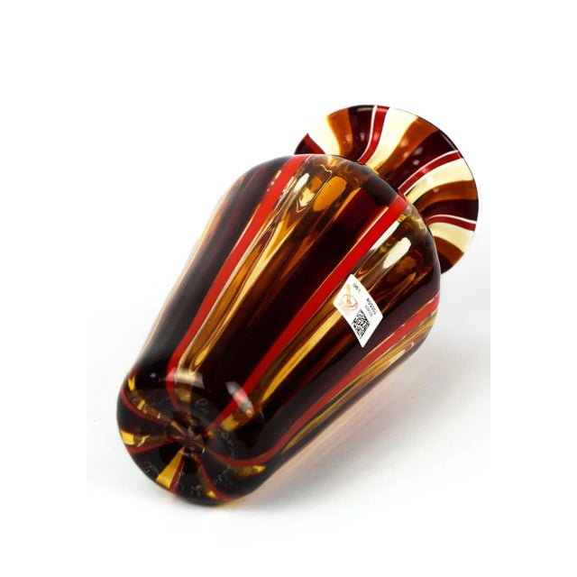 Not Yet Made - Made To Order Red & Amber Blown Murano Glass Vase by Urban for Made Murano Glass, 2019 For Sale - Image 5 of 7