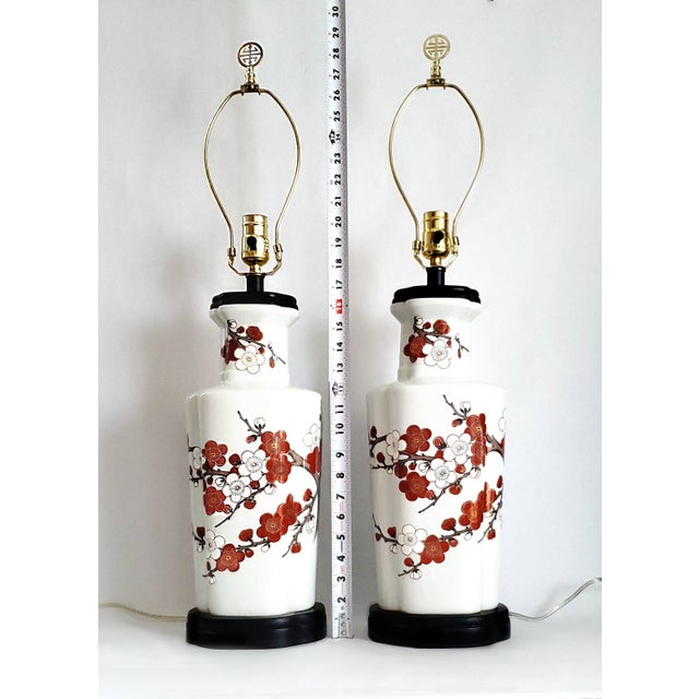 Christopher Spitzmiller, Inc Lamp Pair Flowers Restored For Sale - Image 4 of 16
