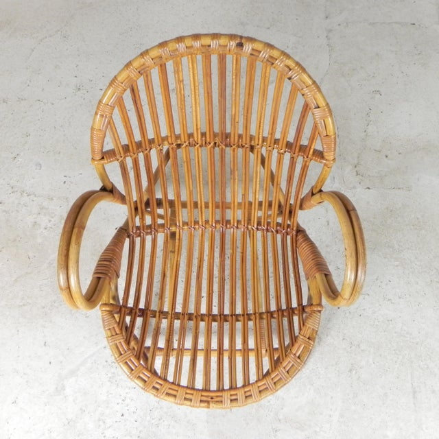 Bamboo and Rattan Chair from Rohé Noordwolde, 1950s For Sale - Image 4 of 18