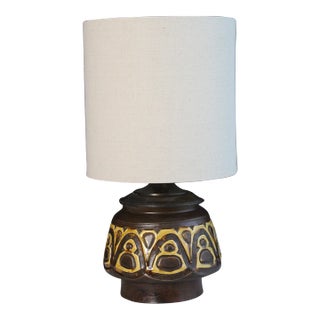 Mid 20th Century Roberto Rigon Style Ceramic Lamp For Sale