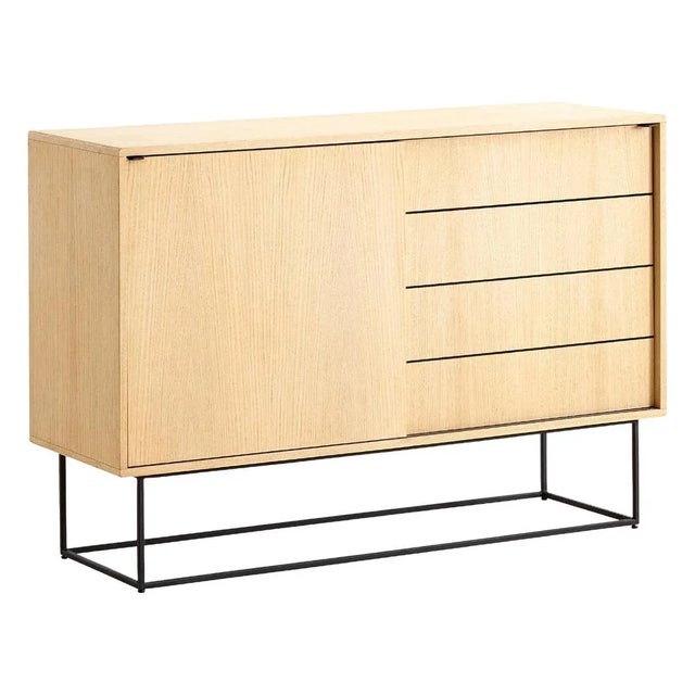 White Oak Virka High Sideboard by Ropke Design and Moaak For Sale - Image 6 of 6