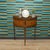 Vintage Demi-Lune Console Table with Mini Chest of Drawers and Slatted Roll-Up Doors, 1970s For Sale - Image 4 of 15