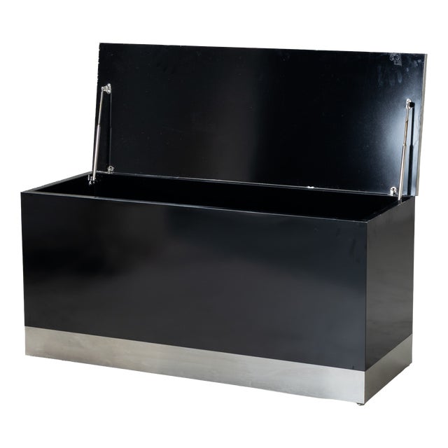 Chest in Laminate and Inox, 1970s For Sale
