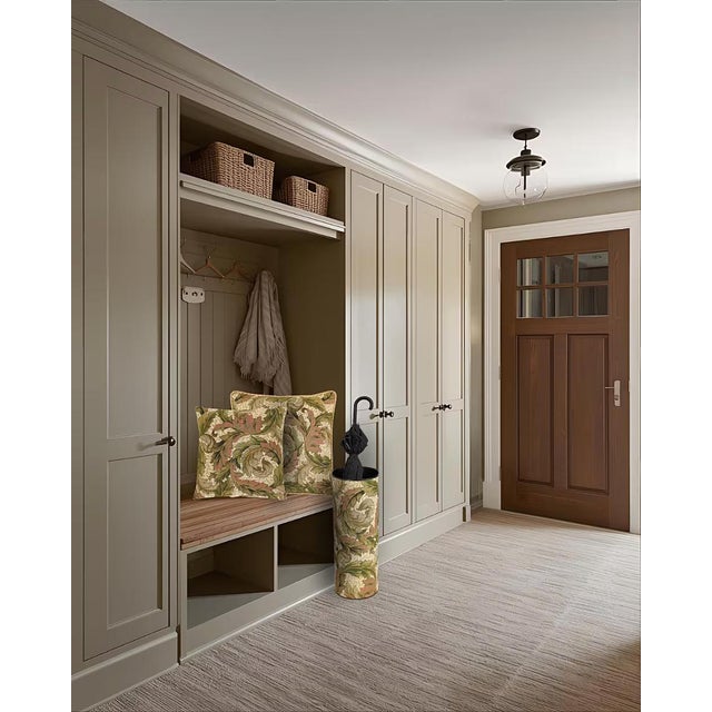 An exquisite addition to any setting, this stylish umbrella stand is constructed from durable metal and covered in Hines'...