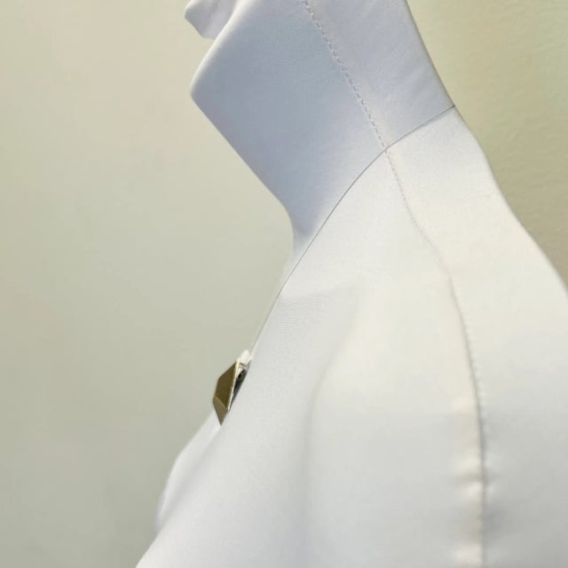 Metal Estate Chopard Floating Round Diamond Ring Earring & Pendant Set in 18k Gold For Sale - Image 7 of 8