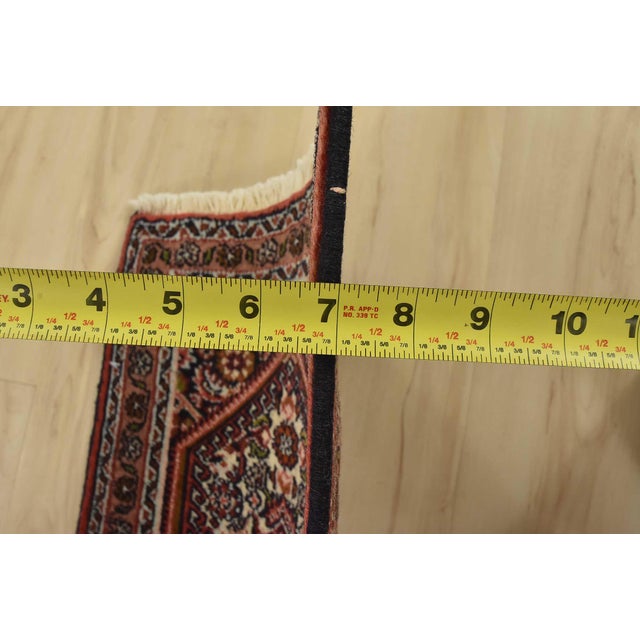 2000 - 2009 Bidjar Rug 1’5” X 1’10” Ivory Wool Vintage Traditional Hand-Knotted Carpet For Sale - Image 5 of 6