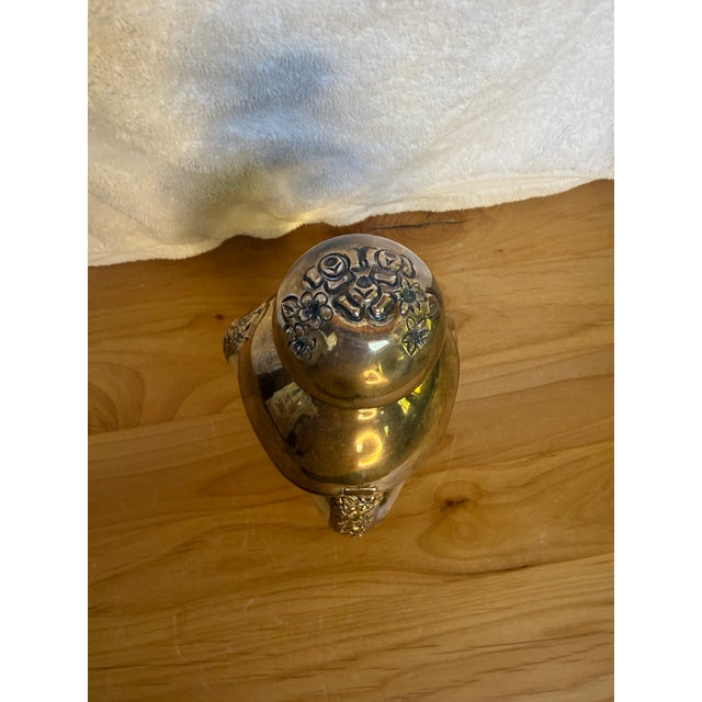 Metal 1930's Art Deco Sterling Silver Beautifully Etched Decanter For Sale - Image 7 of 8