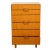1960s Mid Century Modern Danish Tall Boy Teak Chest of Drawers Six Drawer Dresser 1960 For Sale - Image 5 of 13