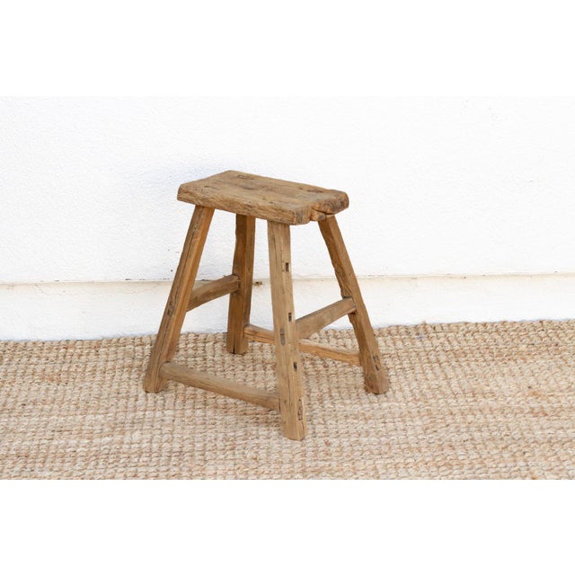 Antique Charming Country Stool For Sale - Image 4 of 8