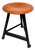 Industrial Atelier Stool with Steel Frame and Plywood Seat, Germany, 1920s For Sale
