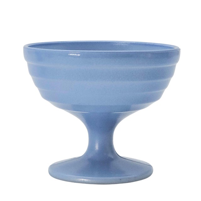 Hazel Atlas Moderntone Platonite Blue Sherbet Bowls, Set of 5 (1930s–40s) For Sale - Image 9 of 10