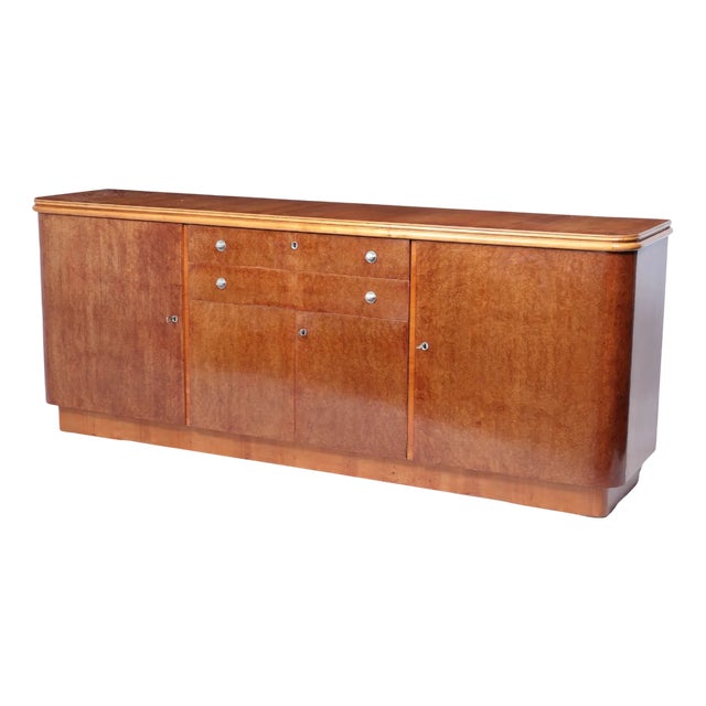 Vintage French Art Deco Credenza, 1930s For Sale